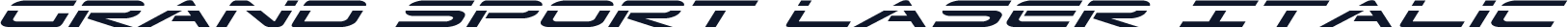 Grand Sport Laser Italic