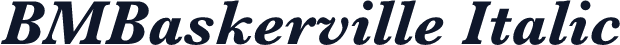 BMBaskerville Italic