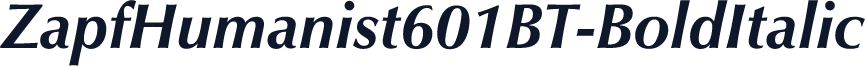 ZapfHumanist601BT-BoldItalic