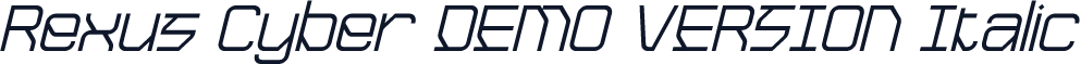 Rexus Cyber DEMO VERSION Italic