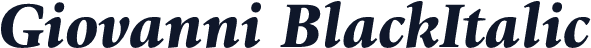 Giovanni BlackItalic