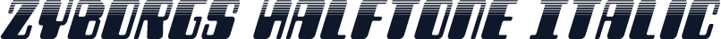 Zyborgs Halftone Italic