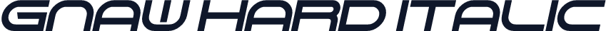 Gnaw Hard Italic