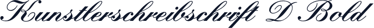Kunstlerschreibschrift D Bold