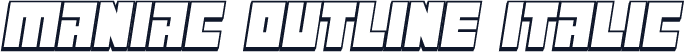 Maniac Outline Italic