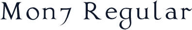 Mon_7 Regular
