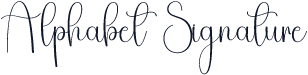 Alphabet Signature
