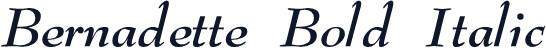 Bernadette Bold Italic