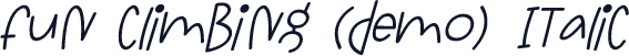 fun climbing (Demo) Italic