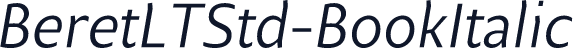 BeretLTStd-BookItalic
