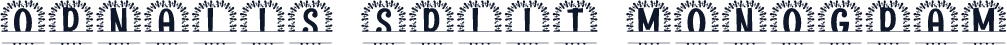 Ornalis Split Monogram