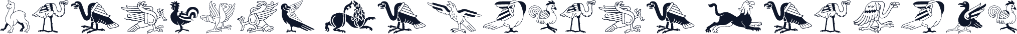 Linotype Invasion Animals