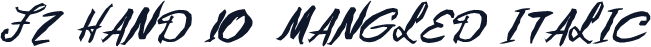 FZ HAND 10 MANGLED ITALIC
