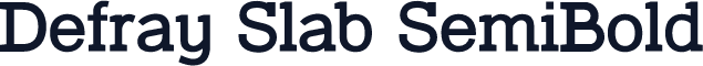 Defray Slab SemiBold