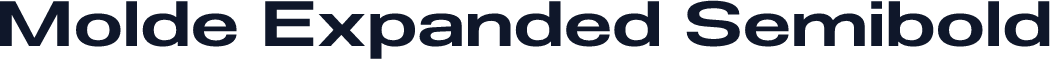Molde Expanded Semibold