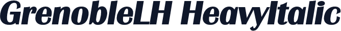 GrenobleLH HeavyItalic