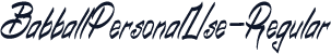 BabballPersonalUse-Regular