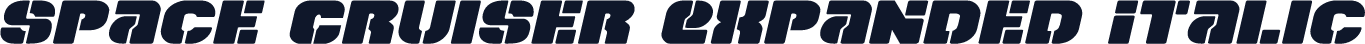 Space Cruiser Expanded Italic