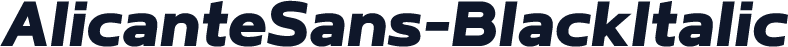 AlicanteSans-BlackItalic