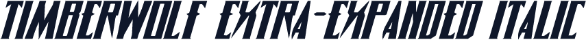 Timberwolf Extra-expanded Italic