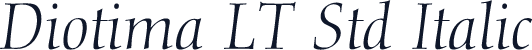 Diotima LT Std Italic