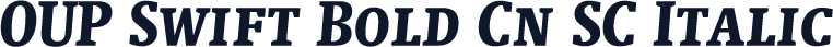 OUP Swift Bold Cn SC Italic