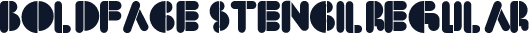BoldFace StencilRegular