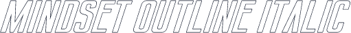 Mindset Outline Italic