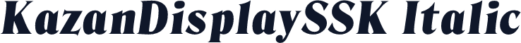 KazanDisplaySSK Italic