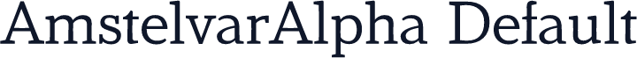 AmstelvarAlpha Default