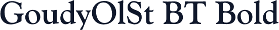 GoudyOlSt BT Bold
