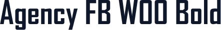 Agency FB W00 Bold