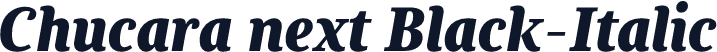 Chucara next Black-Italic