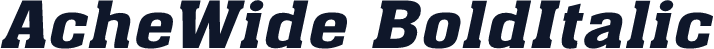 AcheWide BoldItalic