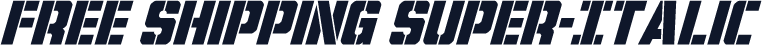 Free Shipping Super-Italic