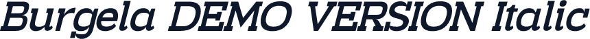 Burgela DEMO VERSION Italic