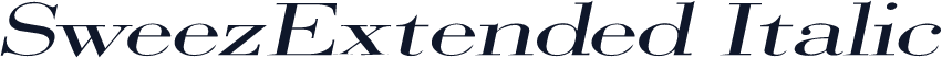 SweezExtended Italic