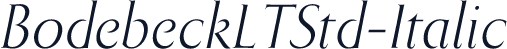 BodebeckLTStd-Italic