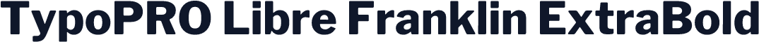 TypoPRO Libre Franklin ExtraBold