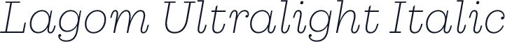 Lagom Ultralight Italic