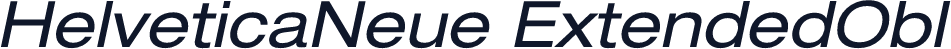 HelveticaNeue ExtendedObl