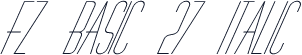 FZ BASIC 27 ITALIC