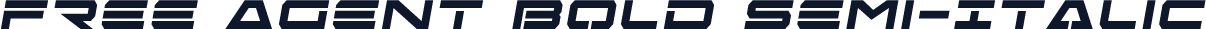 Free Agent Bold Semi-Italic