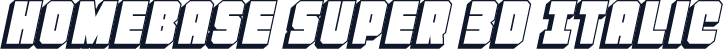 Homebase Super 3D Italic