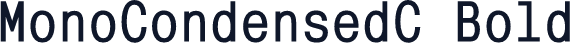 MonoCondensedC Bold