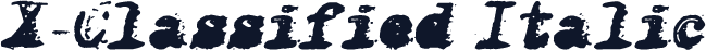 X-Classified Italic