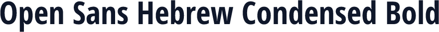 Open Sans Hebrew Condensed Bold