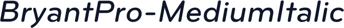 BryantPro-MediumItalic