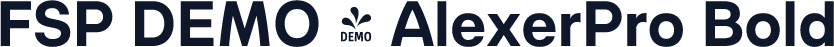 FSP DEMO - AlexerPro Bold