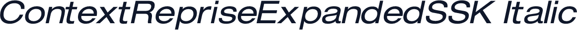 ContextRepriseExpandedSSK Italic